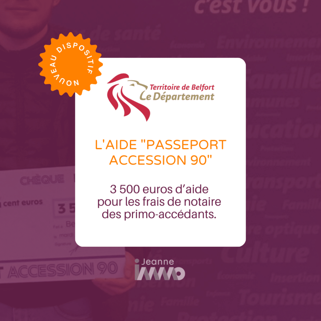 Passeport accession 90 : 3 500€ d’aide pour les frais de notaire des primo-accédants